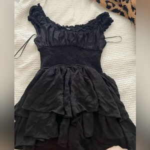 Princess Polly Black Ruffled Jumpsuit
